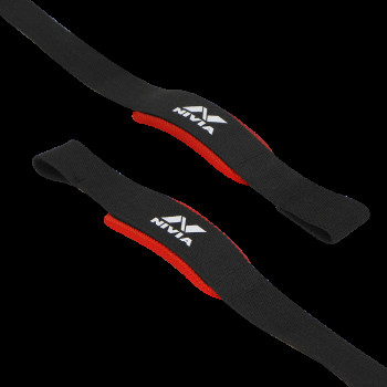 Neoprene Padded Weight Lifting Strap  -  Standard, Red, Black