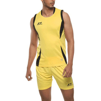 Spiral Lower Volleyball T-Shirt and Shorts Set  -  XS, Yellow