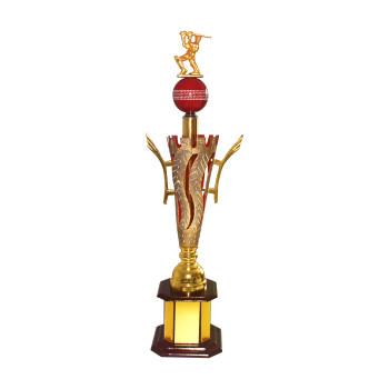 KAC54 Trophy  -  Red, Gold, Brown, Silver, 33 Inch