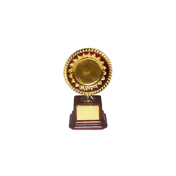 NMP Trophy  -  Red, Gold, Brown, 5 Inch