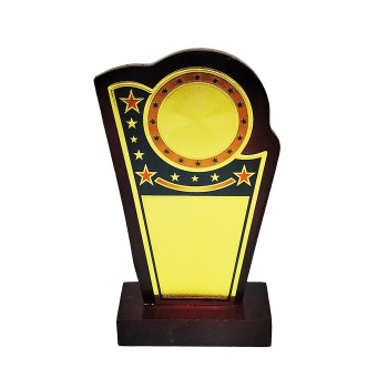 2162 B Trophy  -  6.5 Inch, Gold,Brown