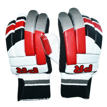 SMASHER Cricket Batting Glove  -  Youth, Red,Black,White, Right-handed