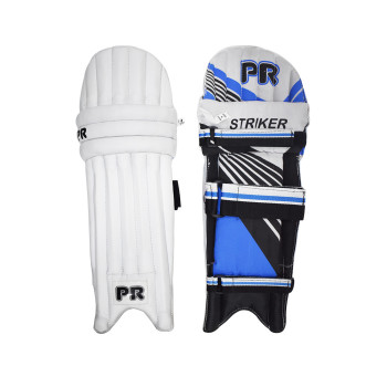 Stricker Cricket Leg Guard  -  Sub-Junior, White, Right-handed