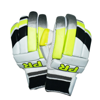 SMASHER Cricket Batting Glove  -  Junior, Black,Green,White, Right-han