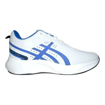 Jogging Athletic Running Shoes  -  8, White, Mens