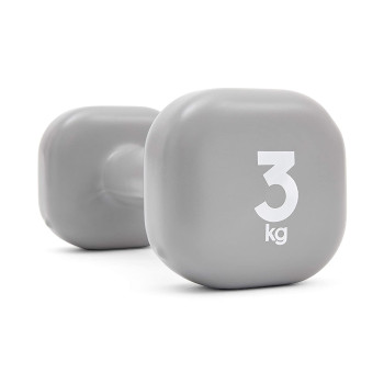 Haltere Gym Dumbell  -  Grey, 3 Kg