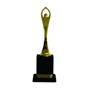3728 Trophy  -  11 Inch, Gold,Black