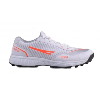 Booster Cricket Shoes  -  4, White,Orange, Kids