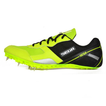 New Flowers Athletic Track & Field Shoes  -  Black,Green, Mens, 6