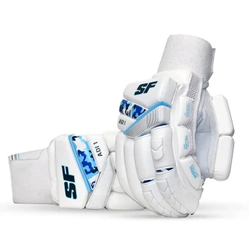 Camo Adi 1 Cricket Batting Glove  -  Mens, White, Right-handed