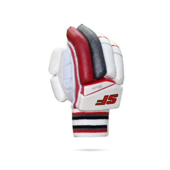 Match Cricket Batting Glove  -  Youth, Grey,White, Right-handed