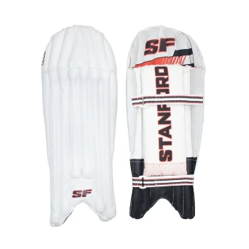 Club Cricket Wicket Keeping Leg Guard  -  Mens, White
