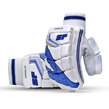 Superlite Cricket Batting Glove  -  Boys, Blue,White, Right-handed
