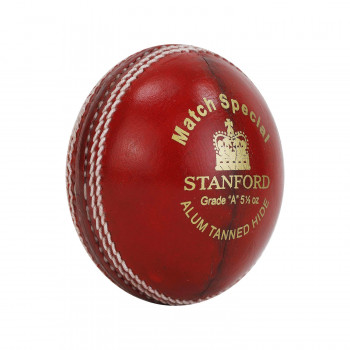 Match Special Red Cricket Leather Ball  -