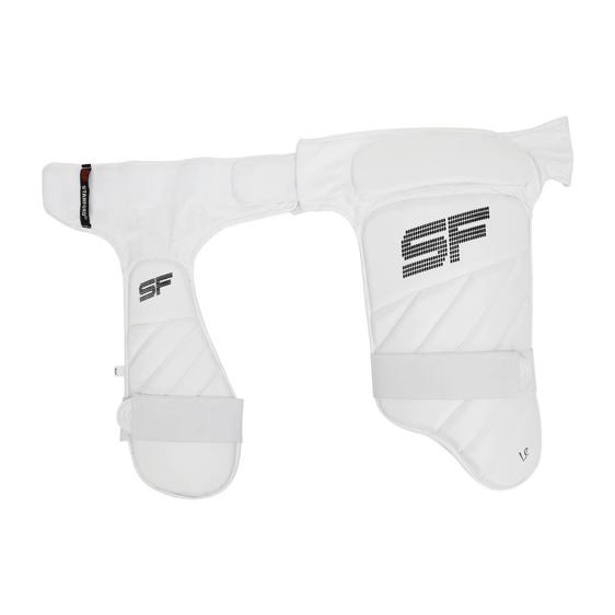 Limited edition Combo Cricket Thigh Pad  -  Mens, Black, White, Left-handed