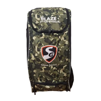 Blaze Duffle Wheelie Cricket Kit Bag  -  Black,Green