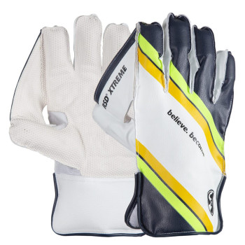 RSD Xtreme Cricket Wicket Keeping Gloves  -  Junior, Black,White