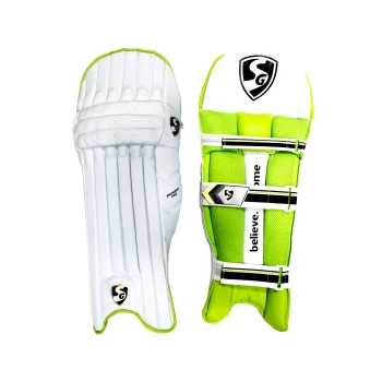Thunder Pro Cricket Leg Guard  -  Left-handed, Mens, White