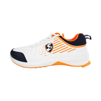 Yorker Cricket Shoes  -  9, Navy,White,Orange, Mens