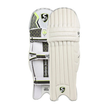Hilite Cricket Leg Guard  -  Mens, Right-handed, White