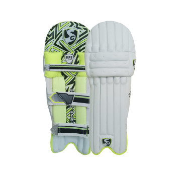 Sierra Spark Cricket Leg Guard  -  Mens, Green,White, Right-handed