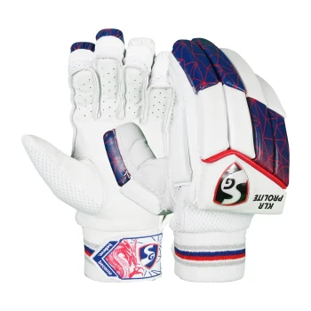 KLR Prolite Cricket Batting Glove  -  Mens, White, Right-handed