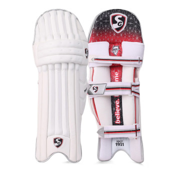 Test Cricket Leg Guard  -  Youth, White, Right-handed