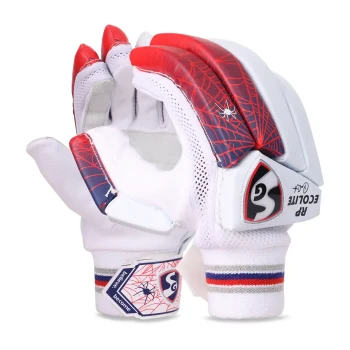 RP Ecolite Cricket Batting Glove  -  Left-handed, Mens, Red,White