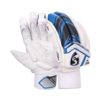 Test Ro Cricket Batting Glove  -  Mens, Blue,Black,White, Right-handed