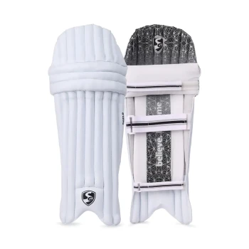 Shield Cricket Leg Guard  -  Mens, White, Right-handed