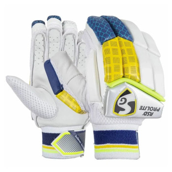 RSD Prolite Cricket Batting Glove  -  Mens, Blue,White, Right-handed