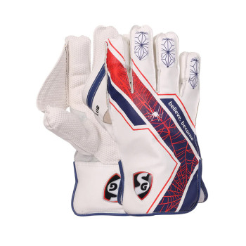 Club Cricket Wicket Keeping Gloves  -  Mens, Red,White