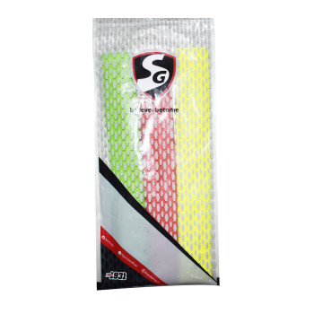Cheveron Cricket Bat Grip  -  Red,Green,Yellow, Free Size, Chevring
