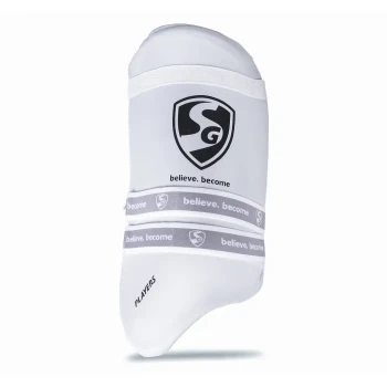 Players Combo Cricket Thigh Pad  -  Mens, White, Right-handed
