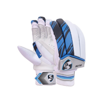 E-Lite Cricket Batting Glove  -  Mens, Blue,White, Right-handed
