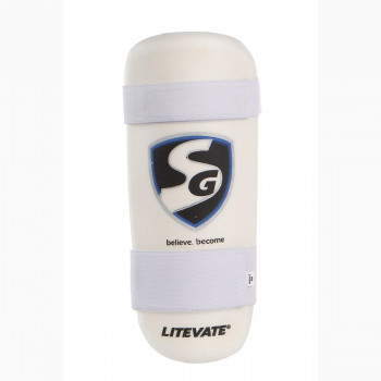 Litevate Cricket Arm Guard  -  Youth, Blue, White