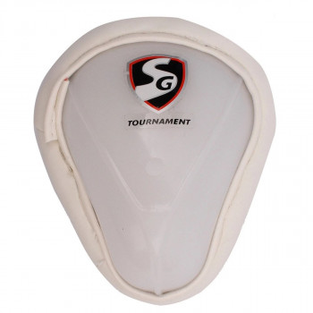 Tournament Cricket Abdominal Guard  -  Youth, White