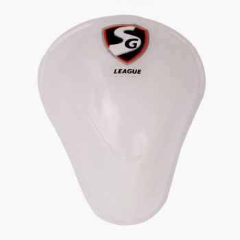 League Cricket Abdominal Guard  -  White