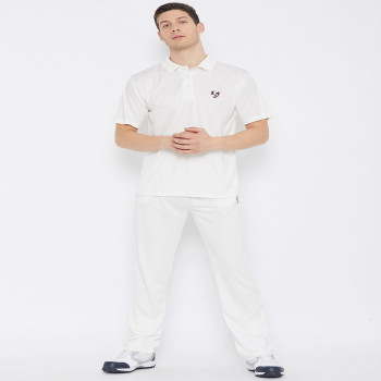 Club Cricket White T-Shirt and Lower Set  -  Off White
