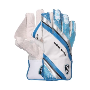 League Cricket Wicket Keeping Gloves - Mens, Navy,White