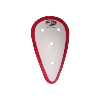Litevate Cricket Abdominal Guard  -  Mens, Red, White