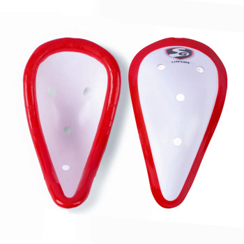 Litevate Cricket Abdominal Guard  -  Mens, Red,White