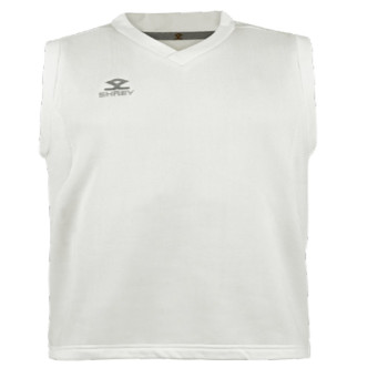 Match Slipover (Sleeveless) Cricket Sweater  -  M, Off White