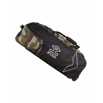 Star Wheelie Cricket Kit Bag  -  Green