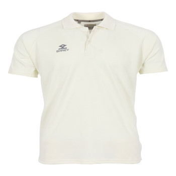 Match Cricket White T-Shirt  -  26, Off White, Kids, Polo Neck, Half