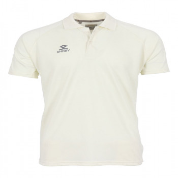 Match Cricket White T-Shirt  -  XXXL, Off White, Mens, Polo Neck, Half