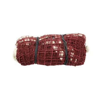 Champion Cotton Badminton Net  -  White,Maroon, 20 Feet x 2.5 Feet, 4/