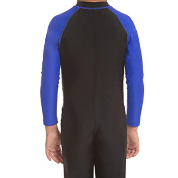 JM Swimwear Swimming Full Body Suite  -  XXS, Blue, Black, Kids