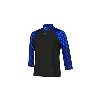 JM Rash Swimming Top  -  8 Years, Blue,Black, Boys