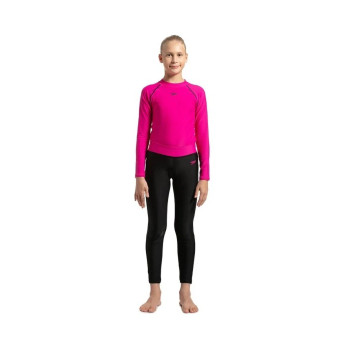JF Active Contrast Swimming Legging  -  8 Years, Pink, Black, Girls